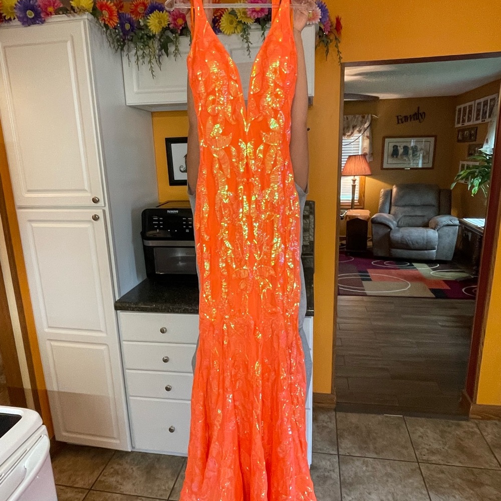 Jovani Orange Prom Dress - new with tags size 12